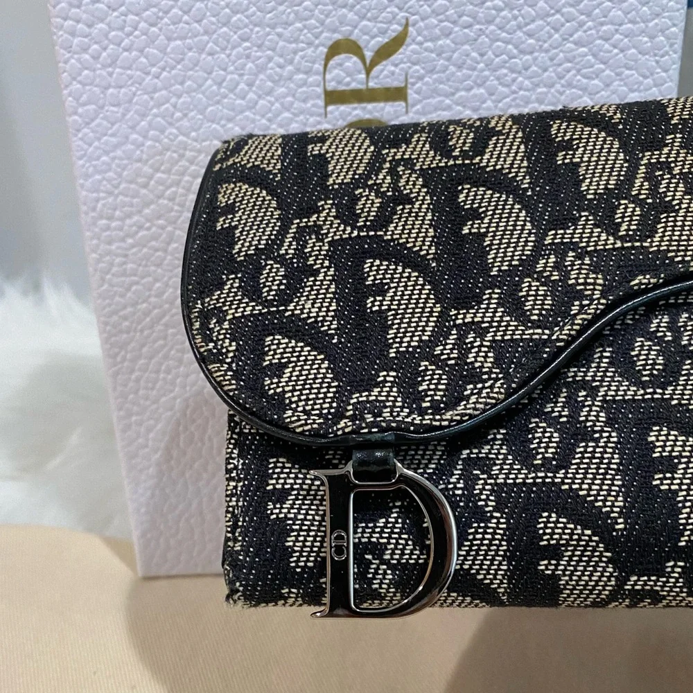 Dior Black and Cream Wallet